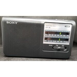 Sony icf-38 2 band am fm radio tested working y2k